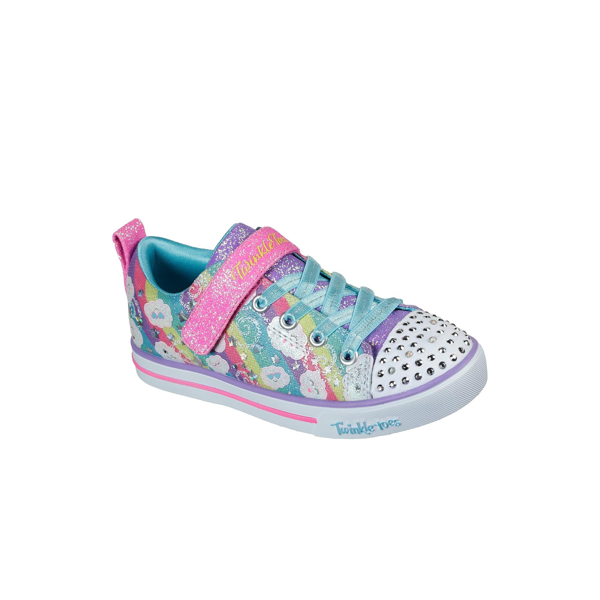 Giày sneaker bé gái Skechers Sparkle Lite - Rainbow Sparks - 314759L