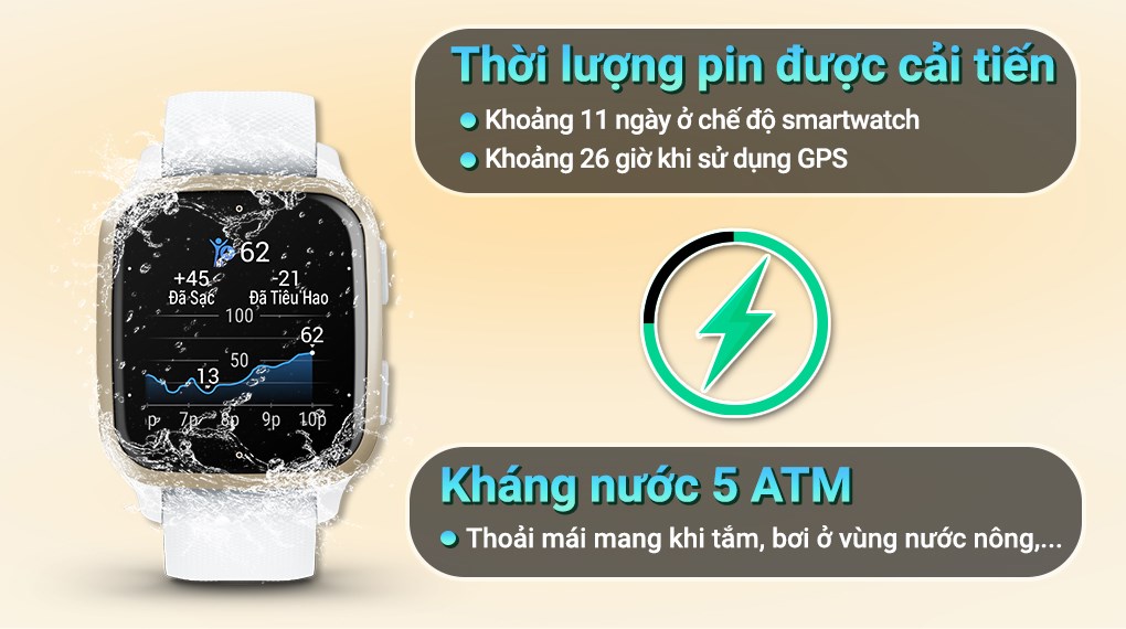 Đồng hồ thông minh theo dõi vận động, theo dõi sức khỏe Garmin Venu SQ 2/Venu SQ 2 Music (Mới, hàng chính hãng)