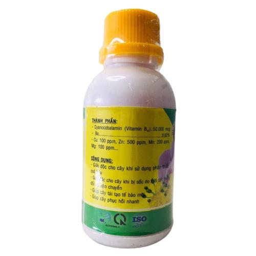 Vitamin B12 giải độc phân thuốc cho cây (Giải độc cho cây khi bị sốc do thời tiết thay đổi và vận chuyển, quá liều)