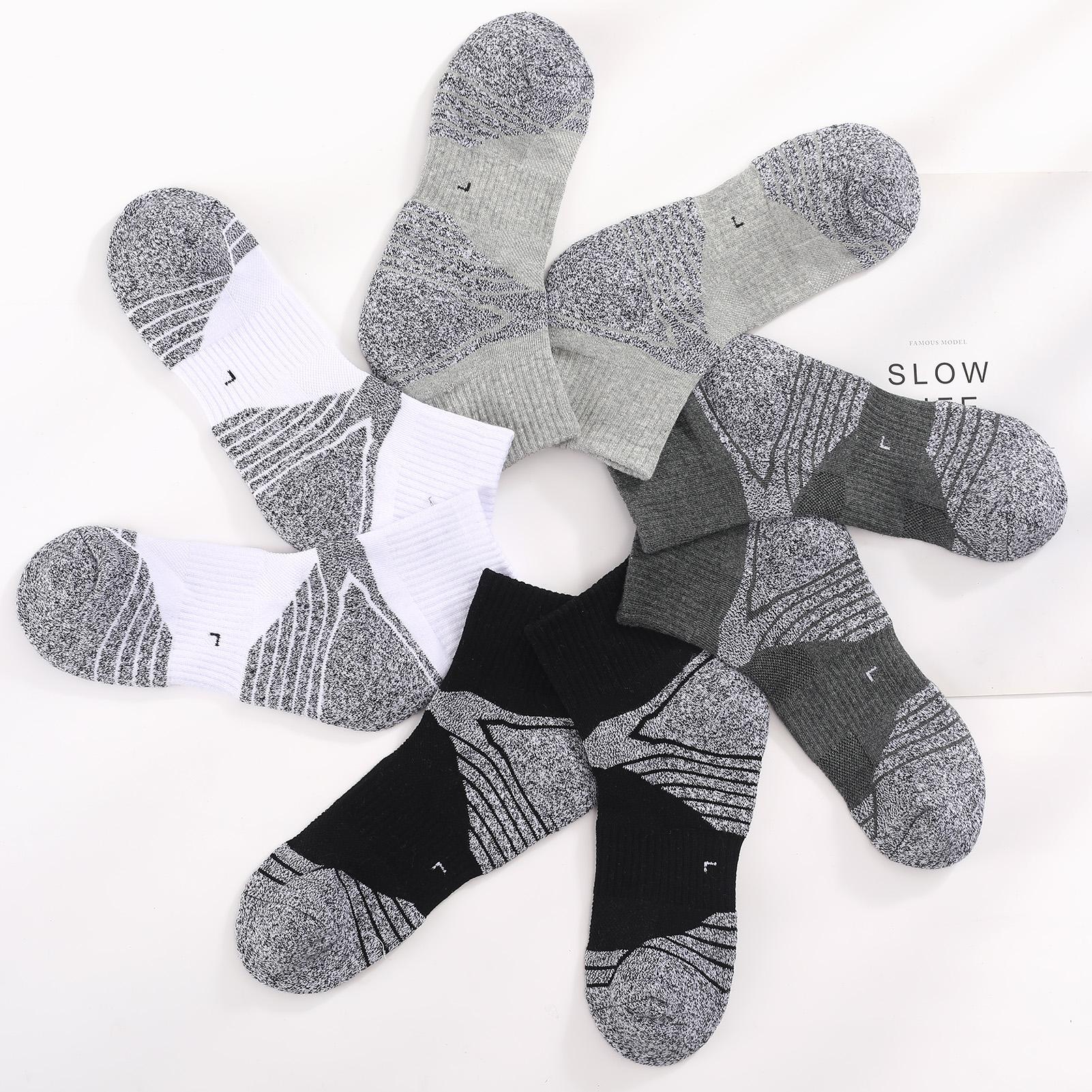 Set 3 Đôi Vớ Thể Thao Thoáng Khí Cotton Cho Nam