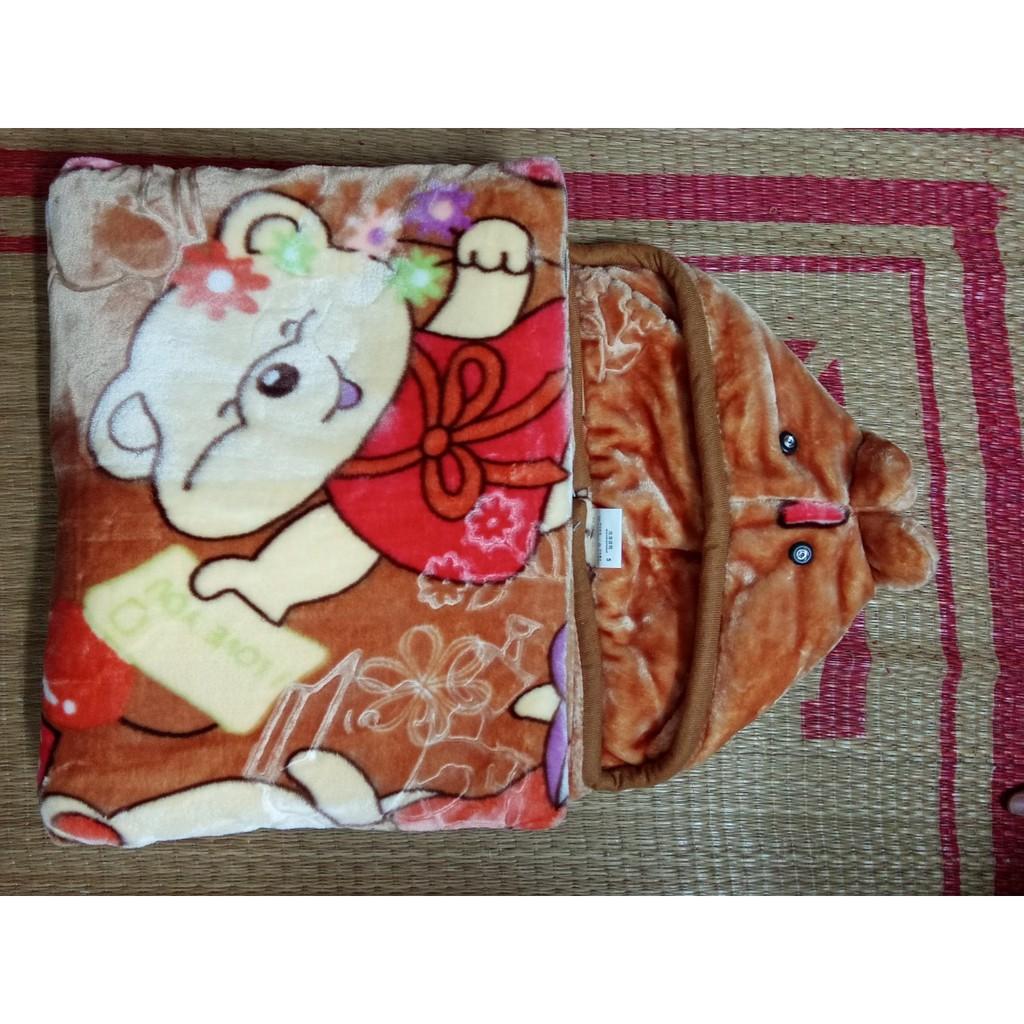 Túi ngủ nhung cực ấm cho bé trai bé gái sơ sinh đến 4 tuổi