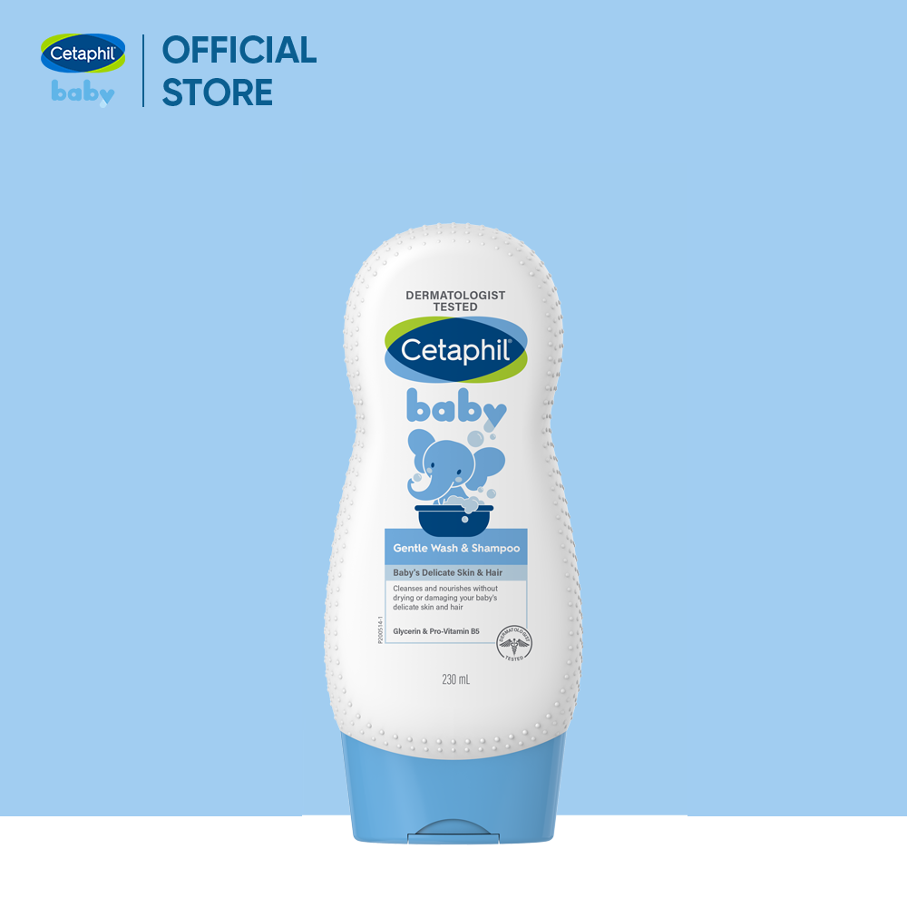 Sữa tắm gội dịu lành cho bé Cetaphil Baby Gentle Wash & Shampoo 230ml