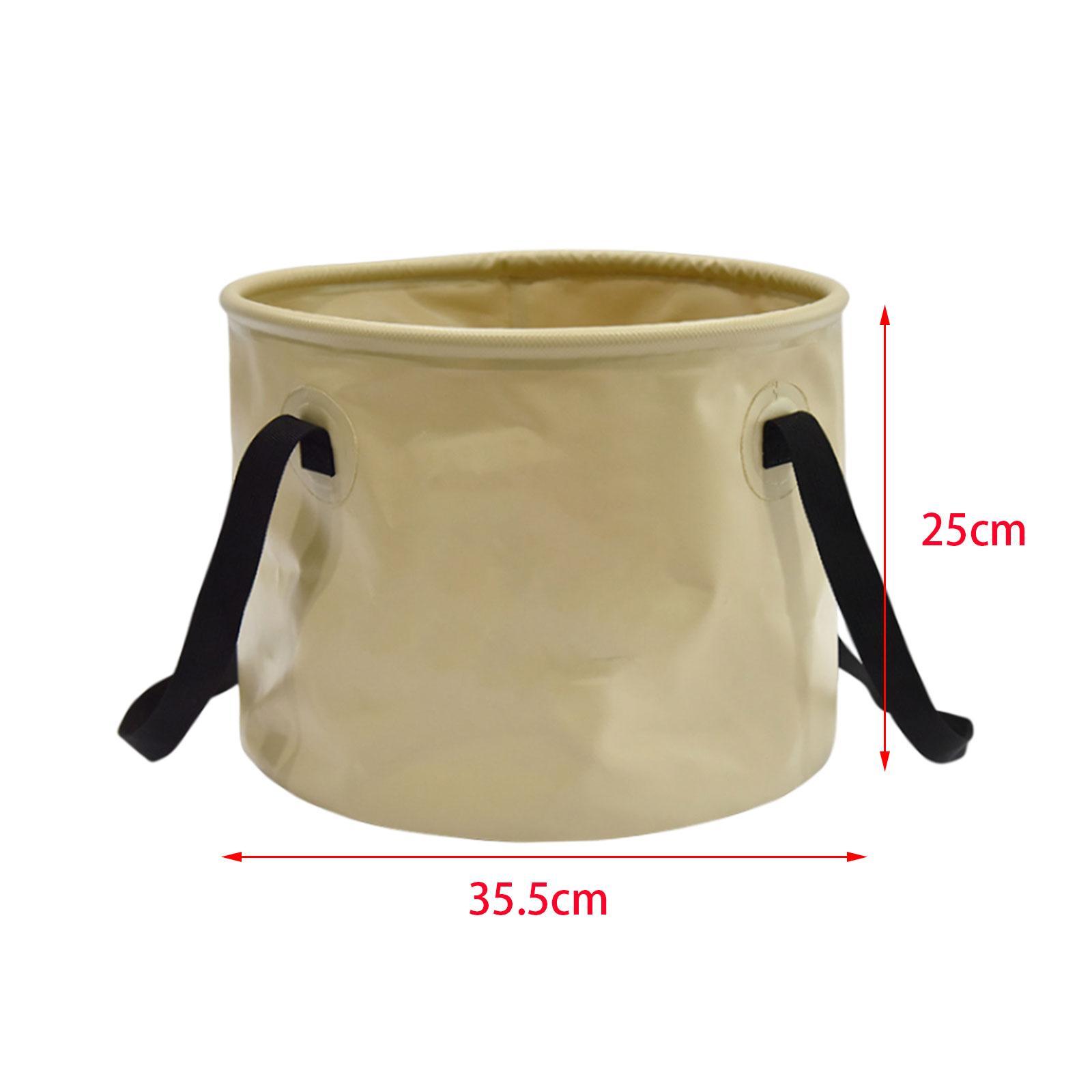 Collapsible Bucket with Handle Wash Basin for Camping Backpacking Travelling