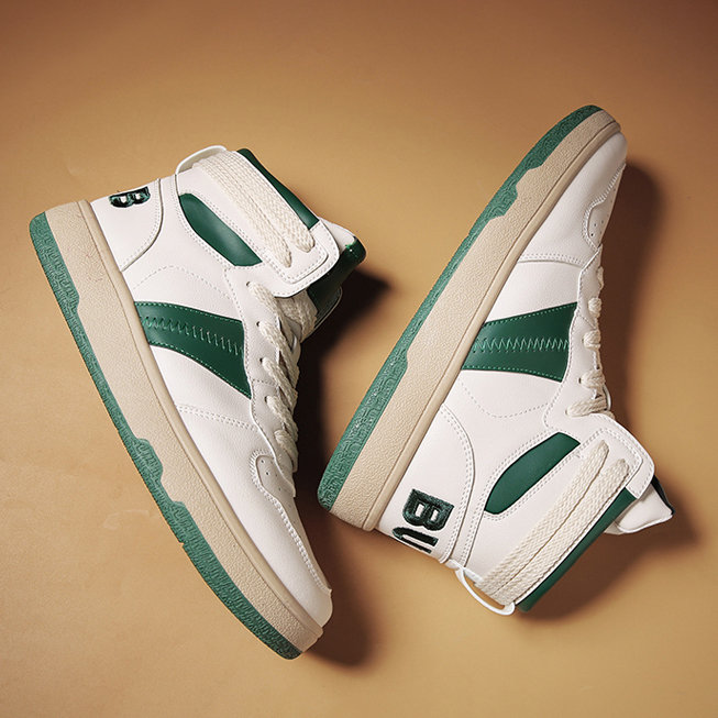 Giày Thể Thao Nam MENDO - Giày Sneaker Màu Xanh Lá - Xanh Lam Cổ Cao Phong Cách Cool Ngầu Phù Hợp Phối Mọi Đồ - G5518