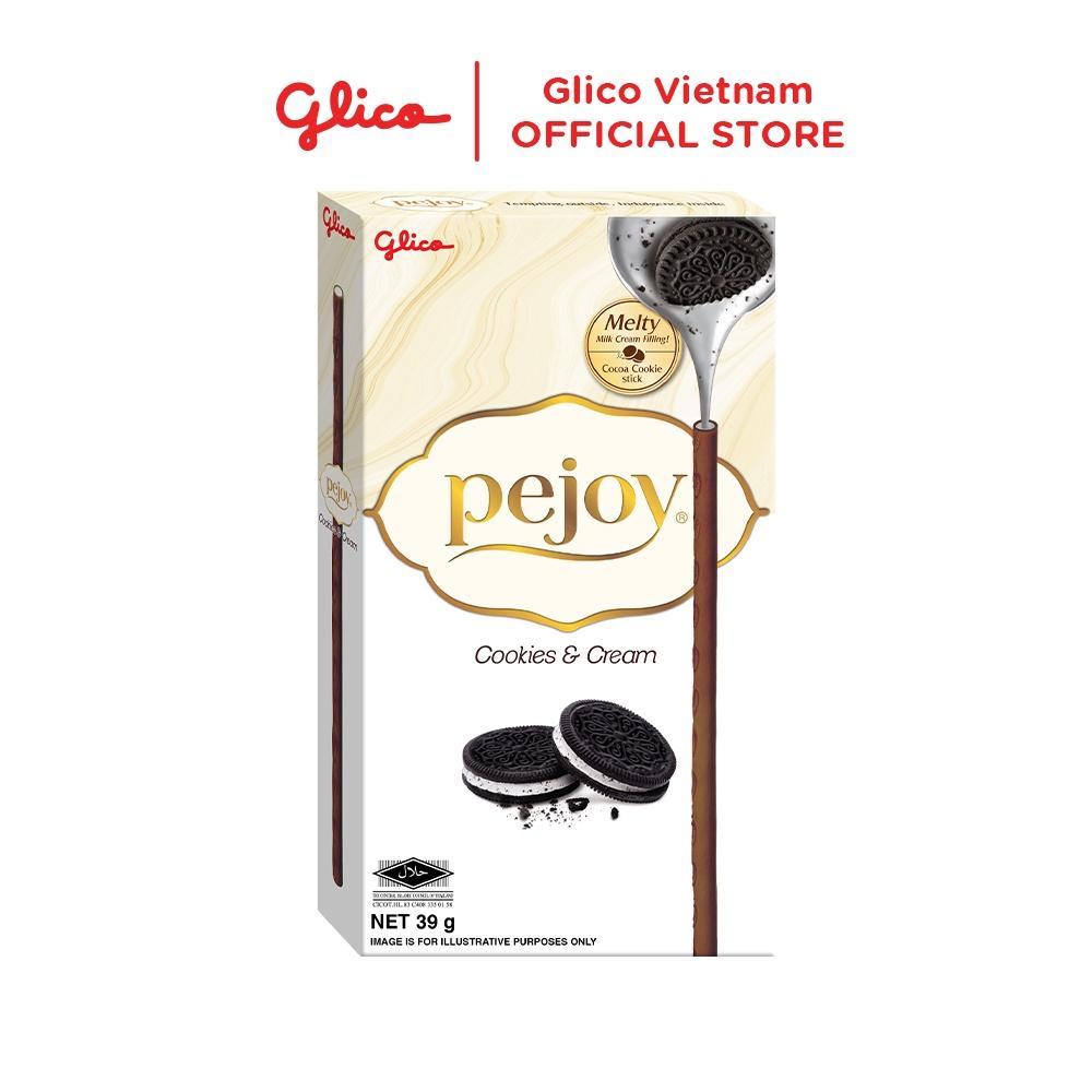 Bánh que nhân kem mix 2 vị socola & cookie GLICO Pejoy (Happy Set B 10 hộp - 5 Socola 5 Cookie)