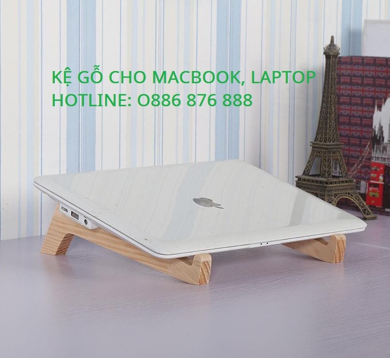 ️Kệ Gỗ Đỡ Laptop dành cho Macbook Tản Nhiệt 13 inch 14 inch 15,6 inch 17 inch gấp gọn để bàn đa năng thông minh nhỏ gọn