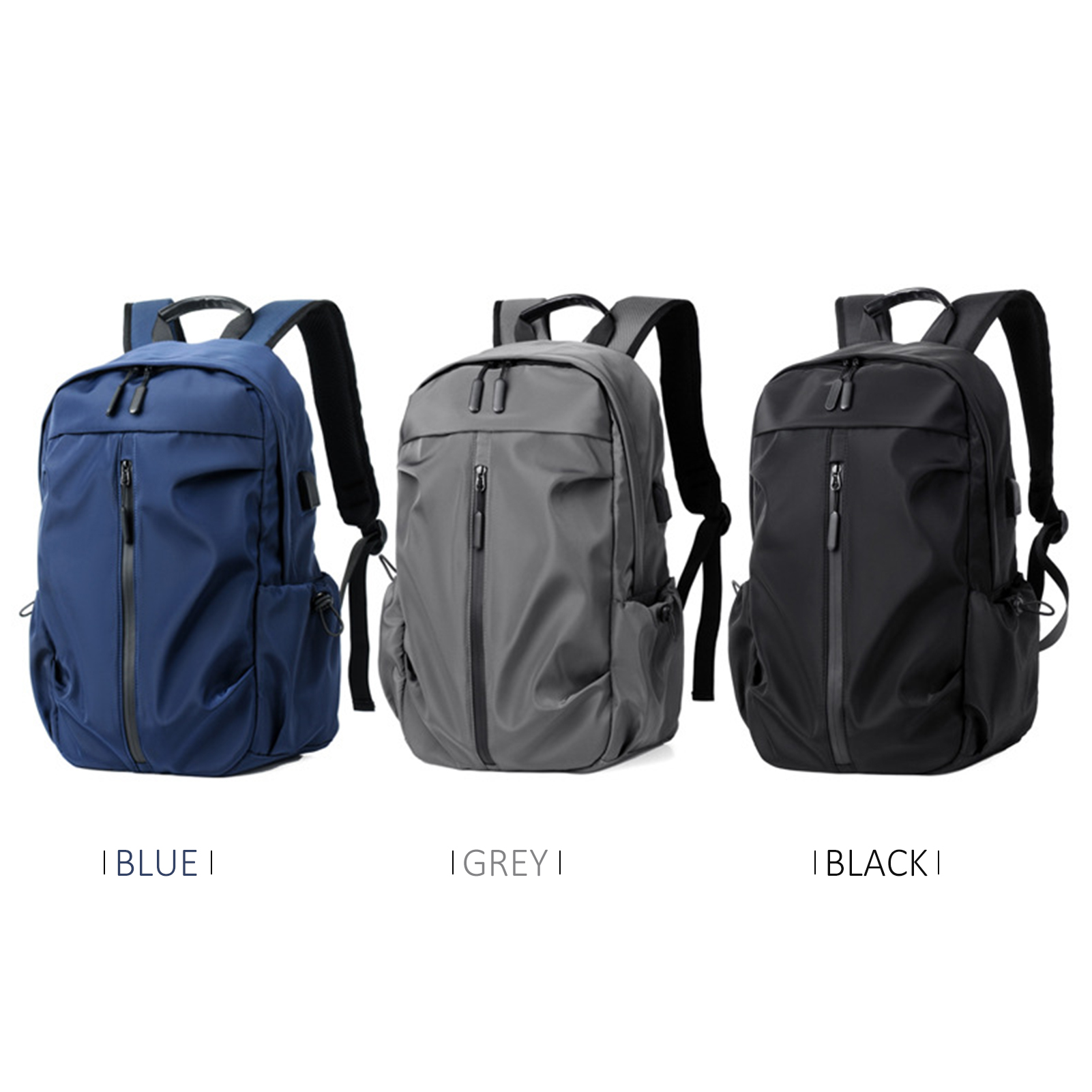 Ba lô thể thao có cổng sạc USB có ngăn đưng máy tính 14inch bằng Chất liệu polyester chống nước