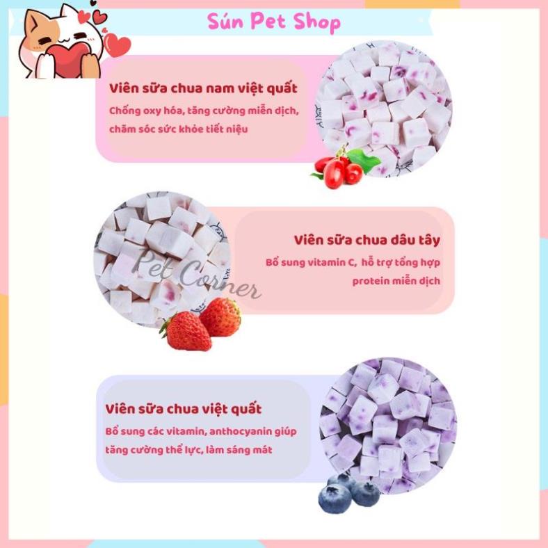 Sữa chua sấy lạnh giàu dinh dưỡng cho thú cưng, sữa chua sấy khô cho chó mèo và chuột hamster