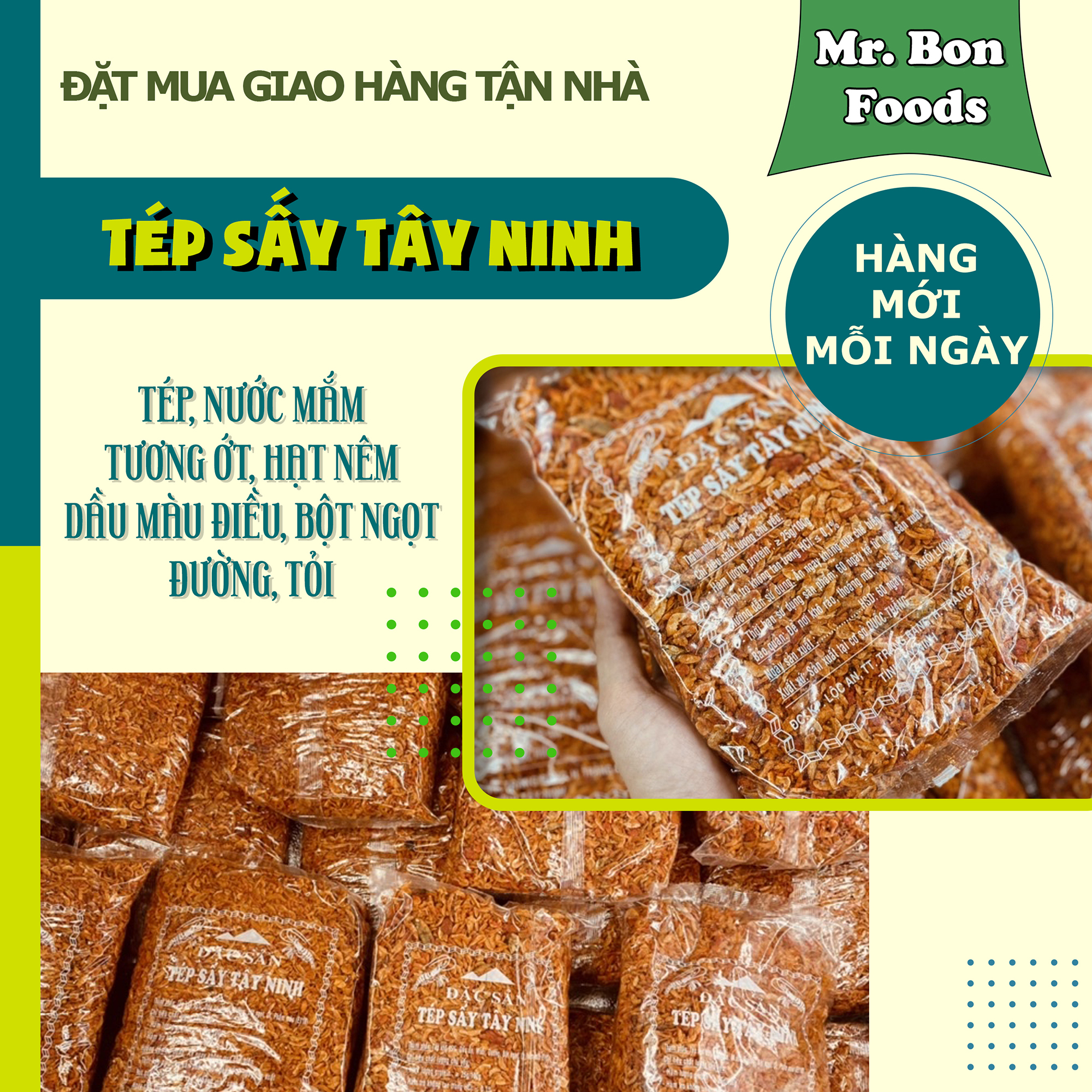 Tép Sấy Tây Ninh - Loại Ngon Nguyên Con, Thơm Giòn