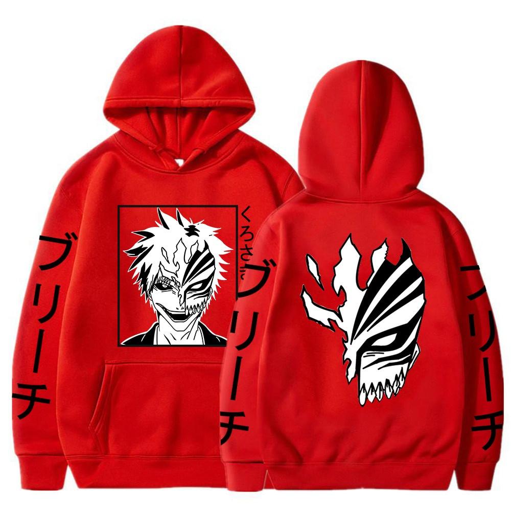 Áo hoodie Nam Anime Kurosaki Ichigo hoodie Nam Nữ có mũ trùm đầu