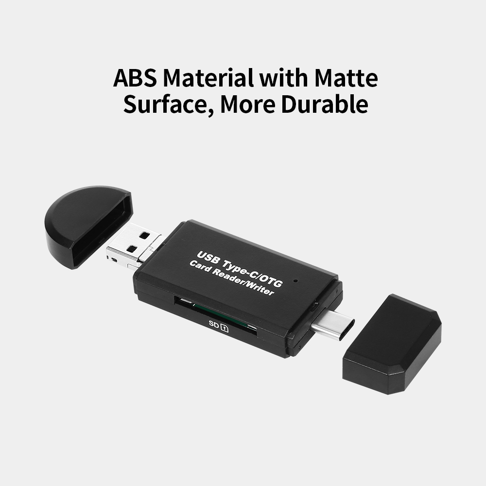 Đầu Đọc Thẻ USB Tốc Độ Cao Micro USB Type-C / Máy Ghi Thẻ 3 Trong 1 OTG TF SD Cho Điện Thoại Thông Minh PC
