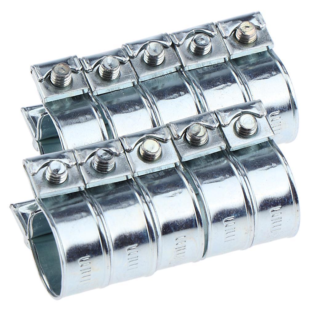 20 Pieces 20x Stainless Fuel Hose Clamps Adjustable Hose Clip For Silver