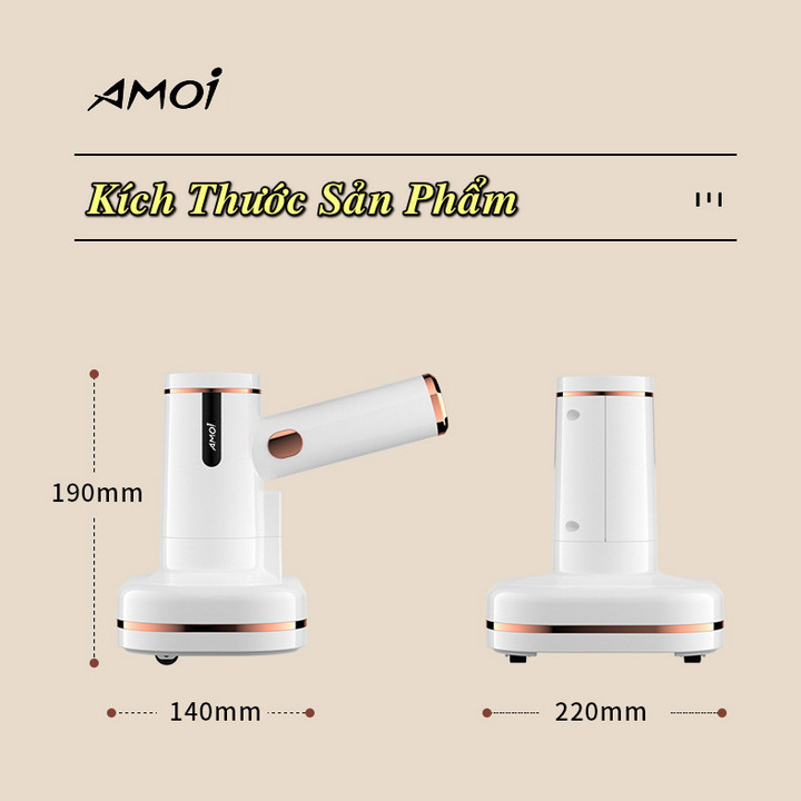 Máy hút bụi giường nệm, sofa Amoi ZG-CM05 không dây 3in1 + Hỗ trợ kèm - Home and Garden