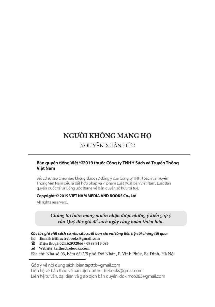 Người Không Mang Họ