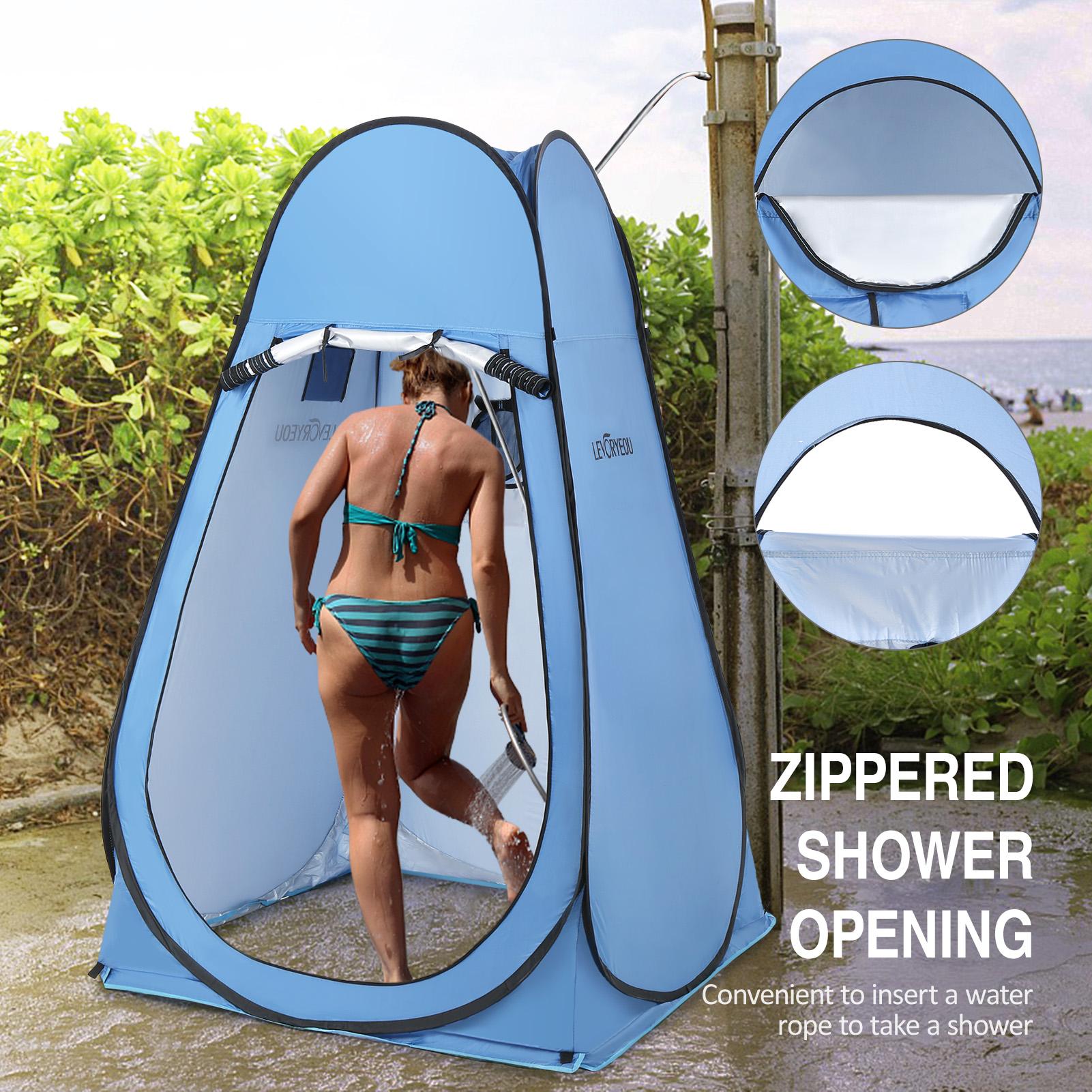LEVORYEOU Pop Up Privacy Shelter Tent Outdoor Camping Beach Instant Shower Toilet Changing Tent Sun Rain Shelter