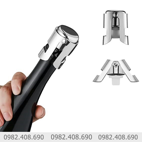 Nắp đậy chai rượu Champagne inox