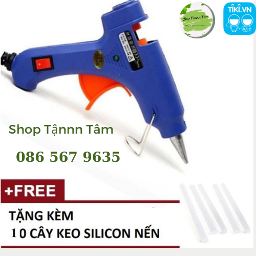 Súng Bắn Keo Nến Silicon Máy 20W - Sửa Chữa Gia Đình, Làm Đồ Hand Maden Súng bắn Keo, Keo Nến