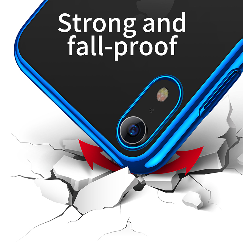 Ốp lưng viền màu mạ crom dành cho iPhone XS MAX Hiệu Baseus Glillter (mỏng 0.6mm, chống va đập, gờ bảo vệ Camera, Mạ Crom sang trọng ) - Hàng chính hãng
