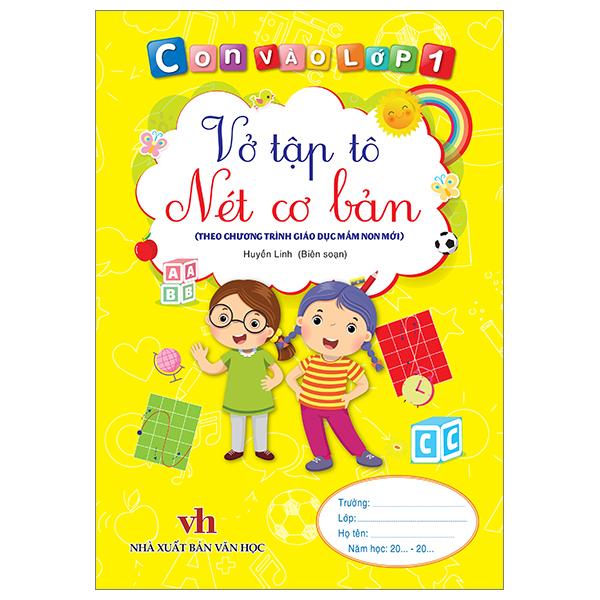 Sách - Con Vào Lớp 1 - Vở Tập Tô Nét Cơ Bản