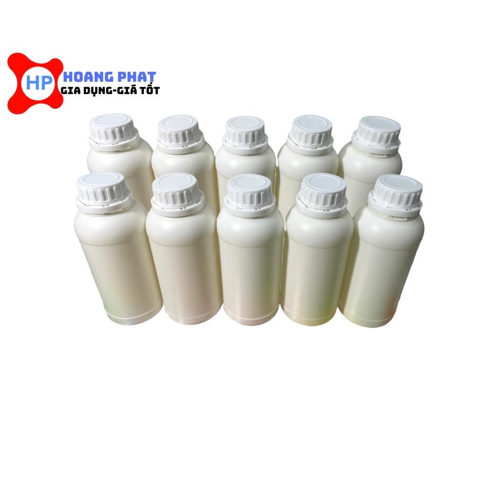 Chai Nhựa HDPE (250ml - 500ml - 1000ml) - Nắp Trắng / Xanh Màu Ngẫu Nhiên + Seal Chống Tràn Khò Nhiệt