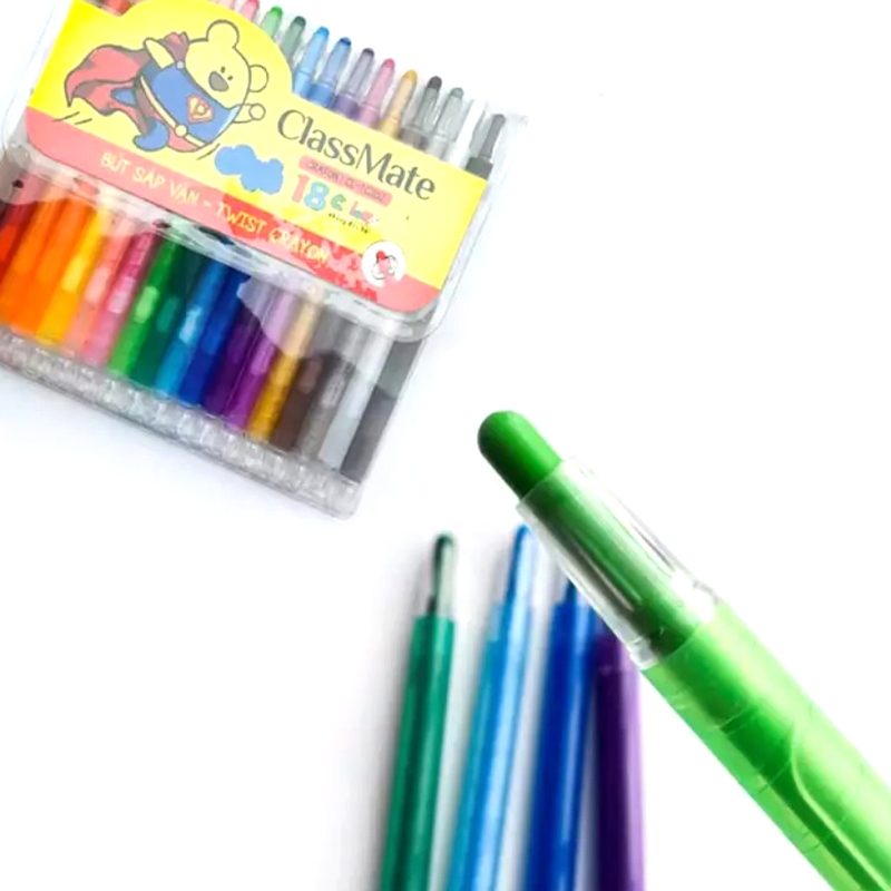 Bút sáp vặn 18 màu Classmate CL-TC202