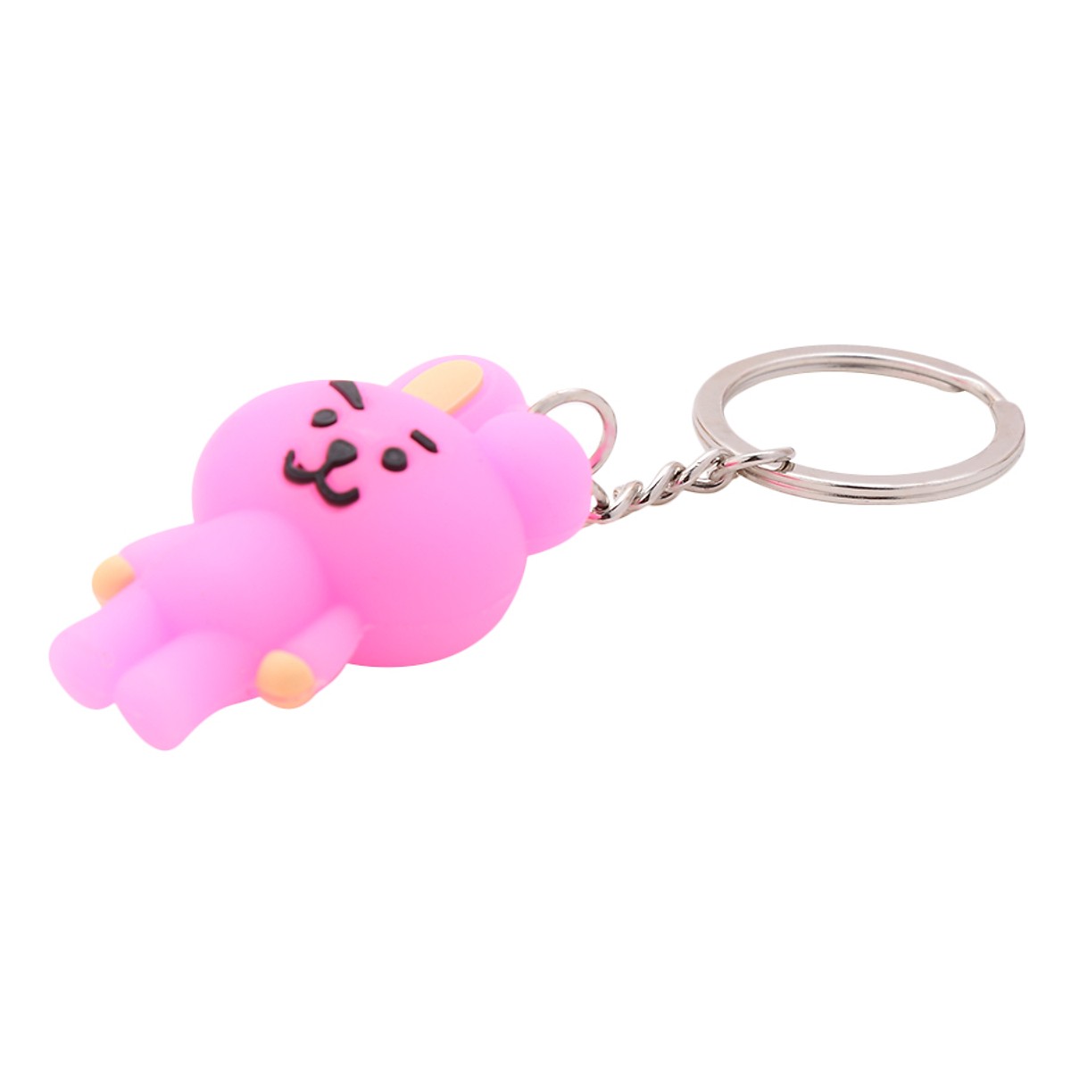 Móc Khóa Nhựa Hình Nhân Vật BTS BT21 - Thỏ Cooky