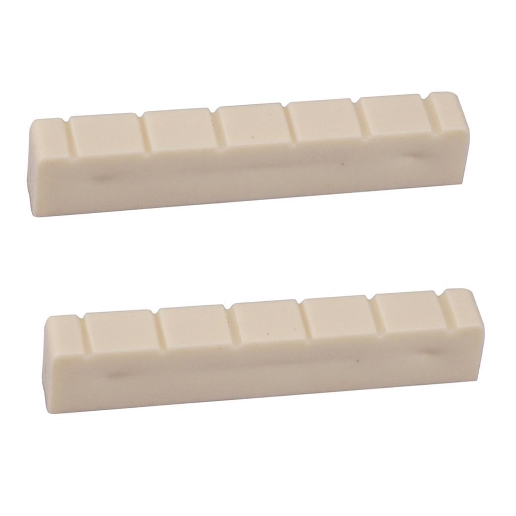4X White Guitar Parts Classical Guitar Bone Nut Guitar Accessory DIY