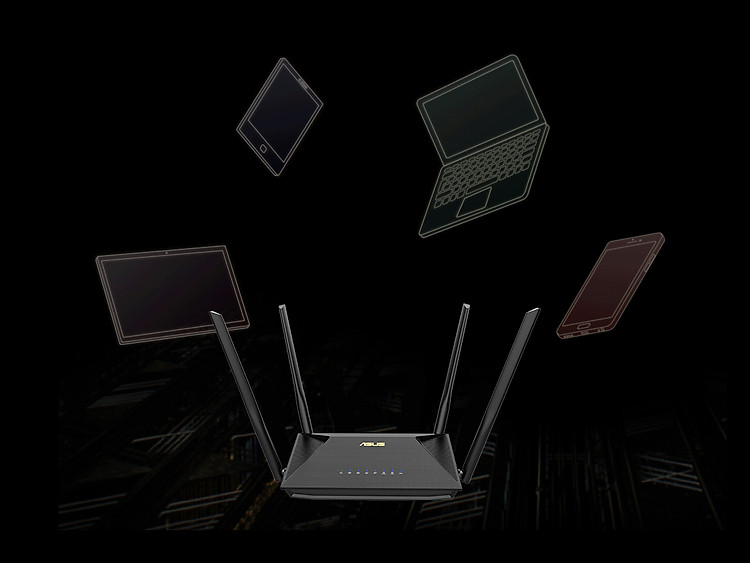 Gaming Router Wifi Băng Tần Kép ASUS RT-AX53U AX1800 MU-MIMO AiProtection- Hàng Chính Hãng