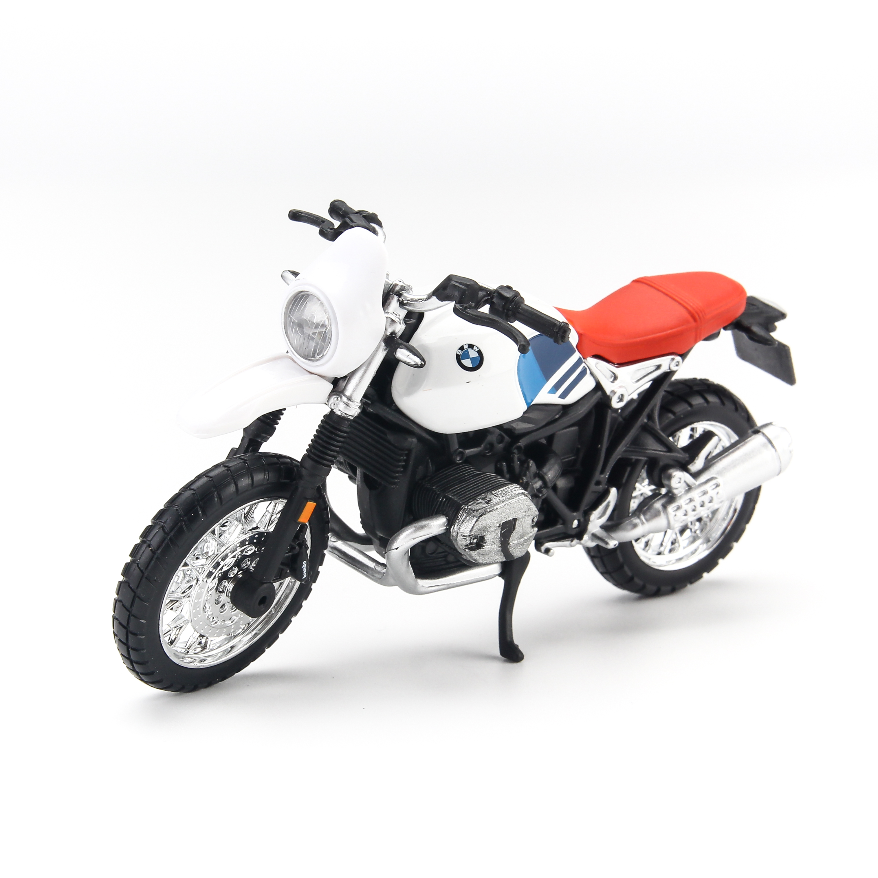 Mô hình mô tô BMW R Nine T Urban GS White 1:18 Bburago - 18-51069