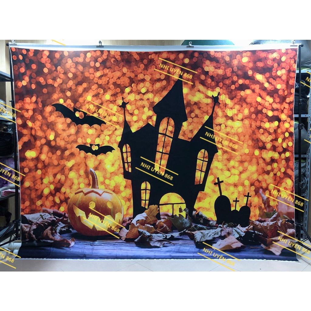 Thảm vải chụp ảnh / Thảm vải treo tường / Tranh vải decor chủ đề Halloween