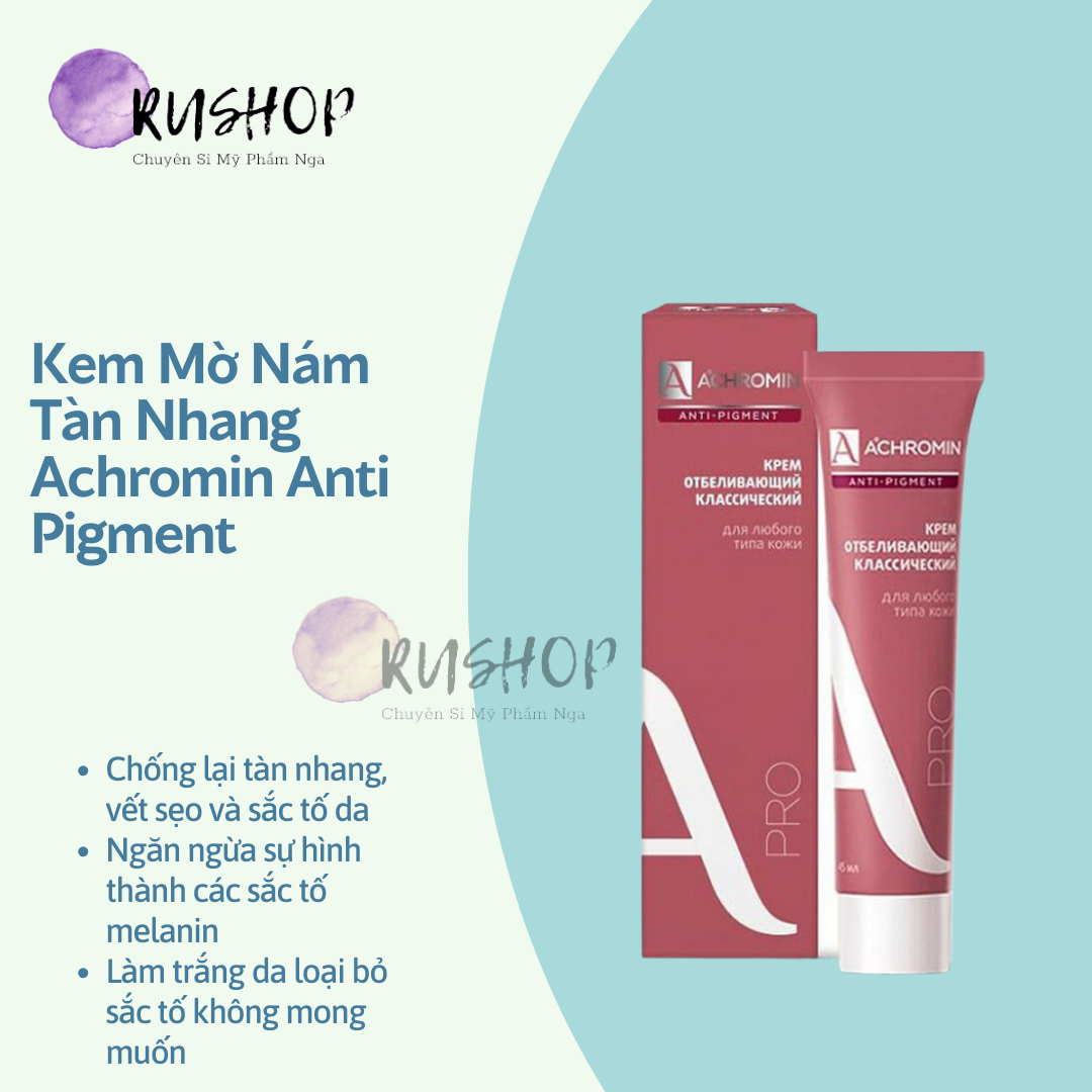 Kem mờ nám tàn nhang Achromin Anti Pigment - mẫu mới nhất