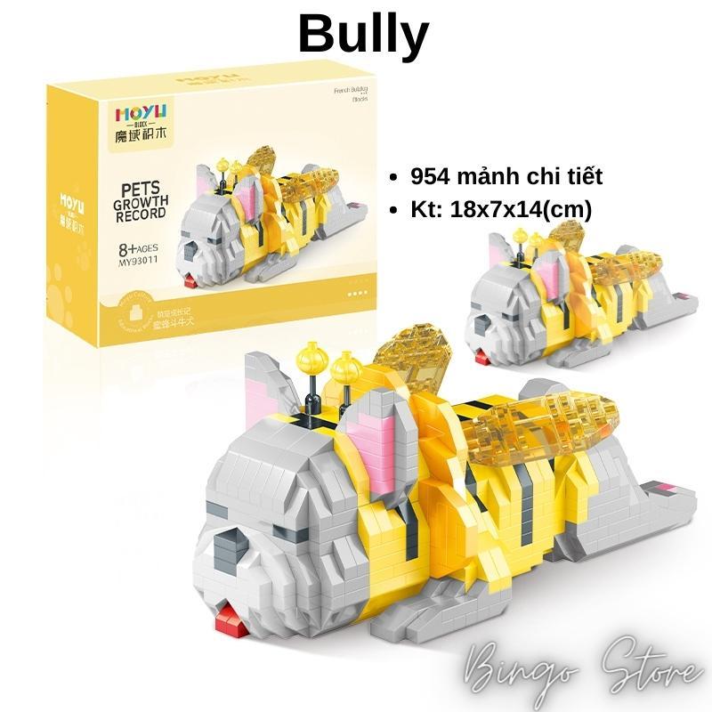 MÔ HÌNH LẮP RÁP CHÓ BULLY 954 CHI TIẾT