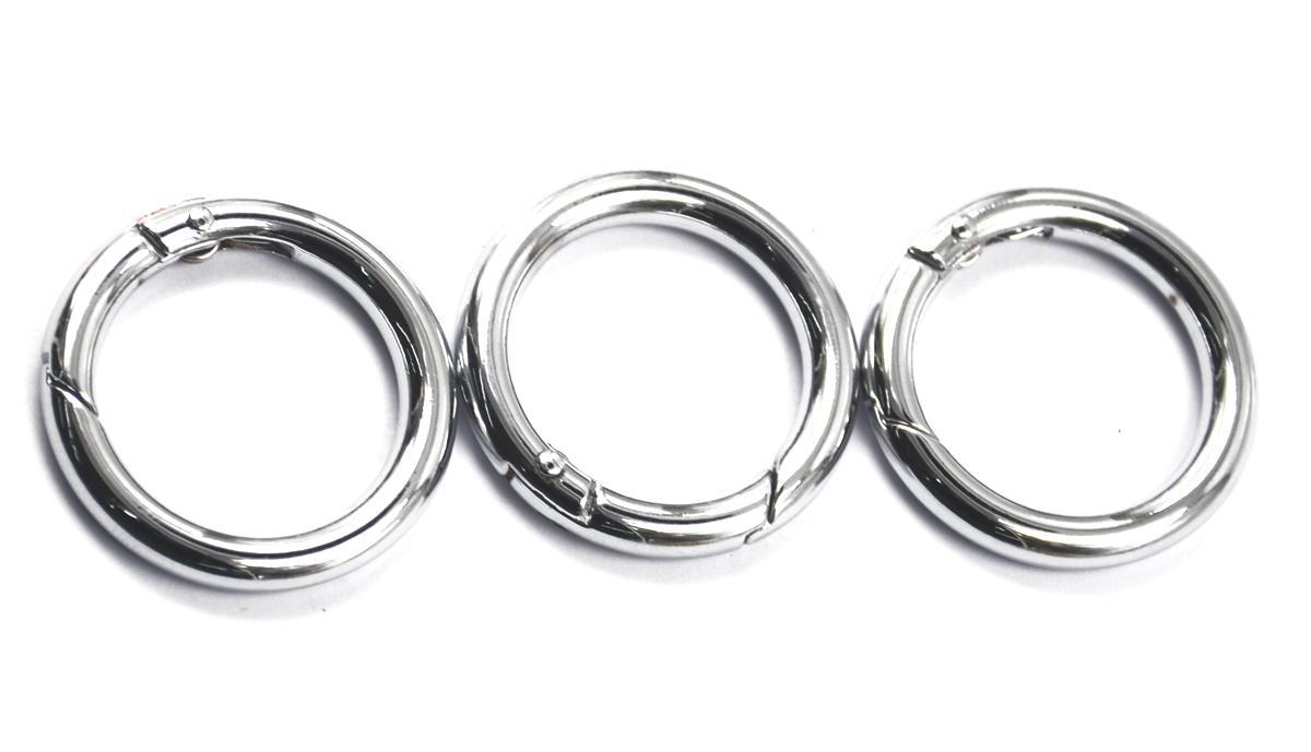 6 CIRCLE CARABINER SPRING SNAP STRAP CLIP HOOK KEYCHAIN KEY RING OUTDOOR Toy