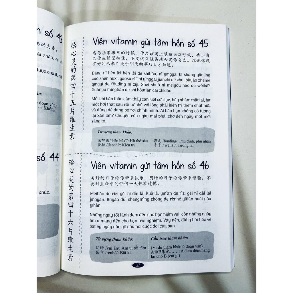 Sách- Ở đây có tặng vitamin tâm hồn song ngữ trung-việt+DVD tài liệu