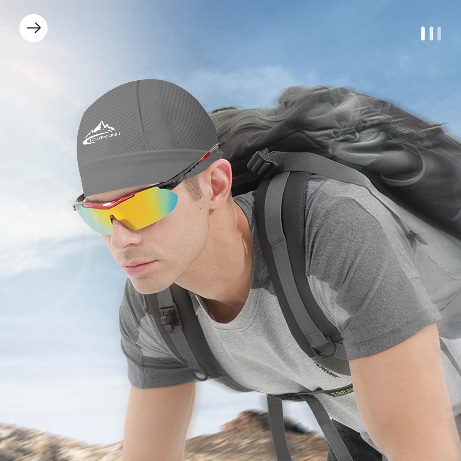 Đi Xe Đạp Mũ Đi Xe Đạp Dưới Mũ Bảo Hiểm Thoáng Khí Nón Xe Đạp Thấm Hút Mồ Hôi Xe Đạp Chống Tia UV Hat Mũ Bảo Hiểm Đi Xe Đạp Color: dark gray