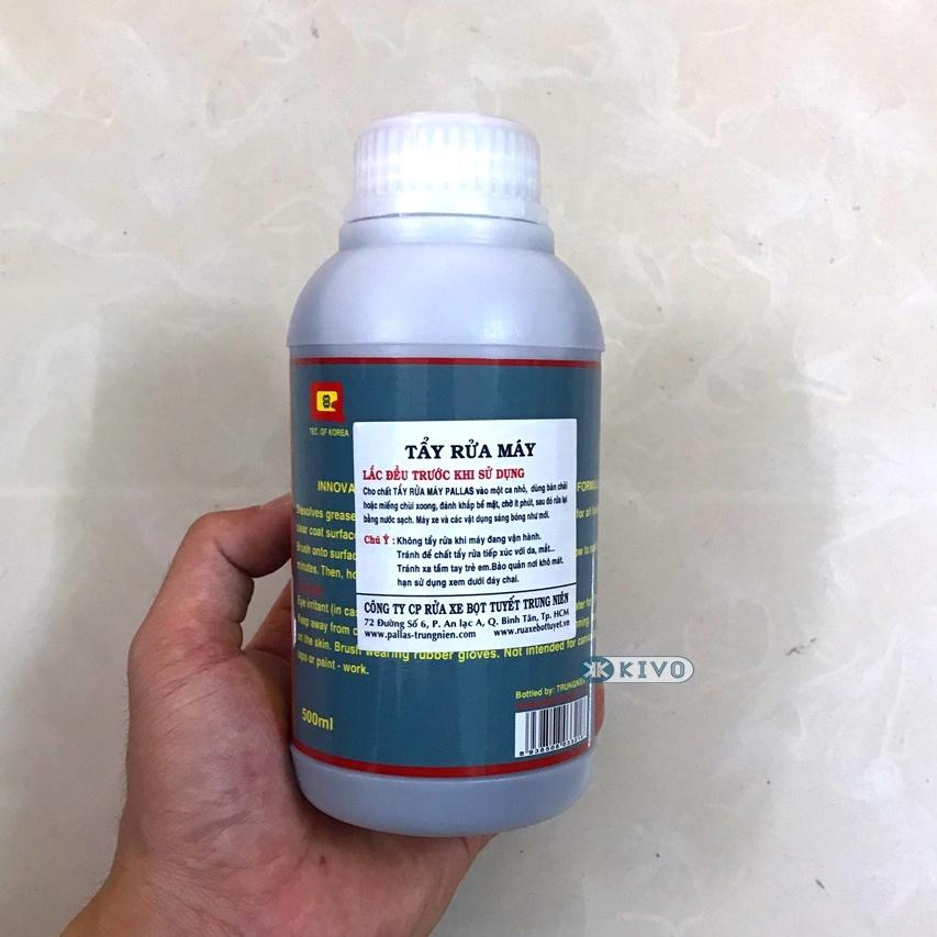 Dung Dịch Tẩy Rửa Lốc Máy Cực Mạnh PALLAS 500ml - Dung Dịch Tẩy Trắng Vệ Sinh Đầu Bò, Bình Xăng Con - Nước Rửa Xe Kivo