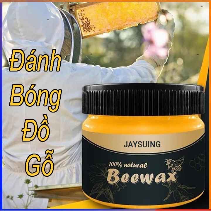 Sáp Ong Thiên Nhiên Dưỡng Gỗ – Phục Hồi, Làm Sáng, Chống Bạc Màu Đồ Gỗ