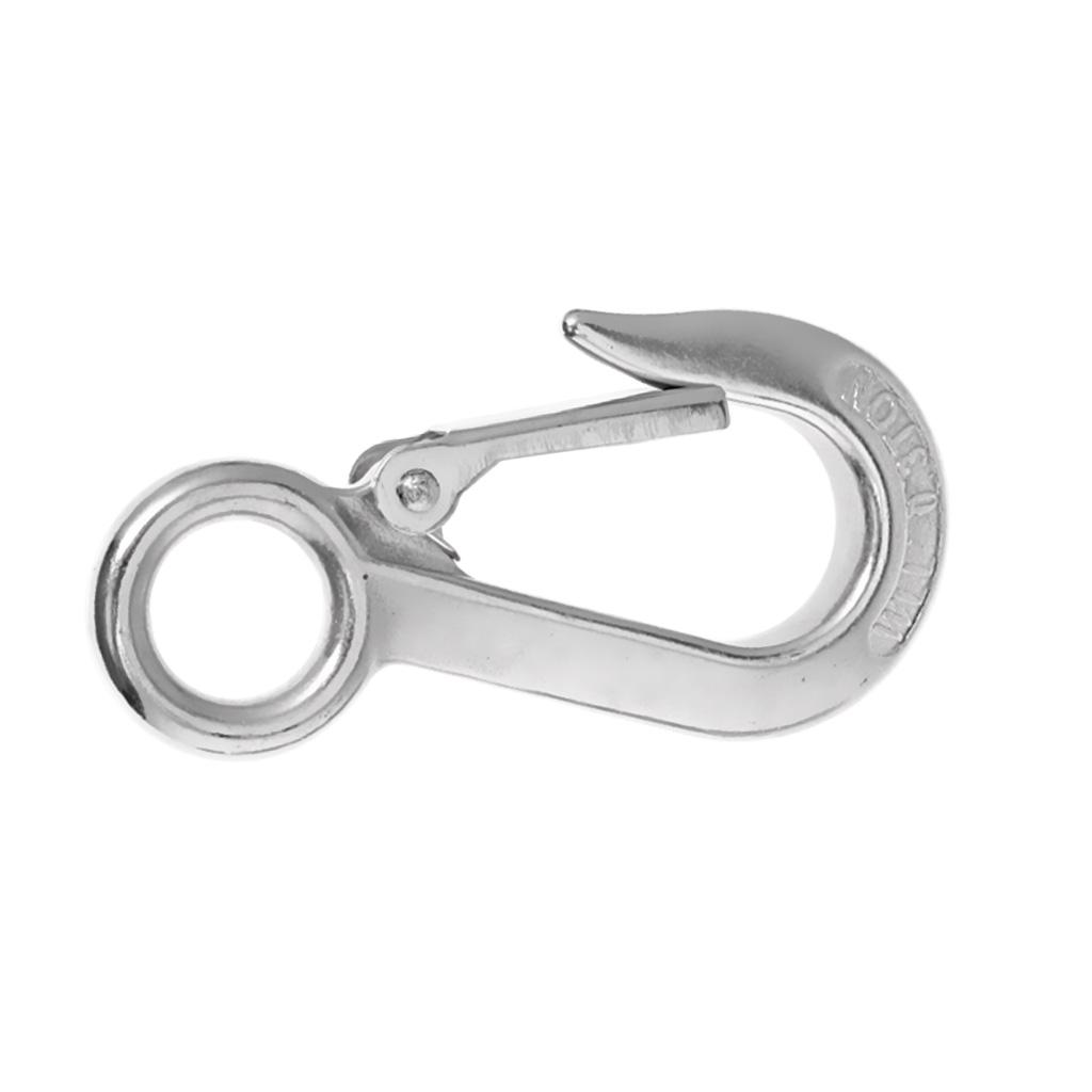 Marine Grade 304 Stainless Steel Boat Snap Eye Hook Fixed Type
