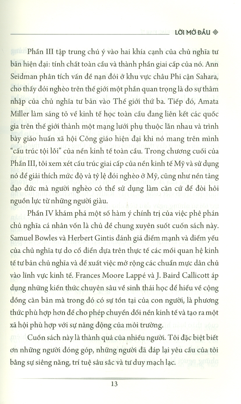 Tôn Giáo Và Công Bằng Kinh Tế