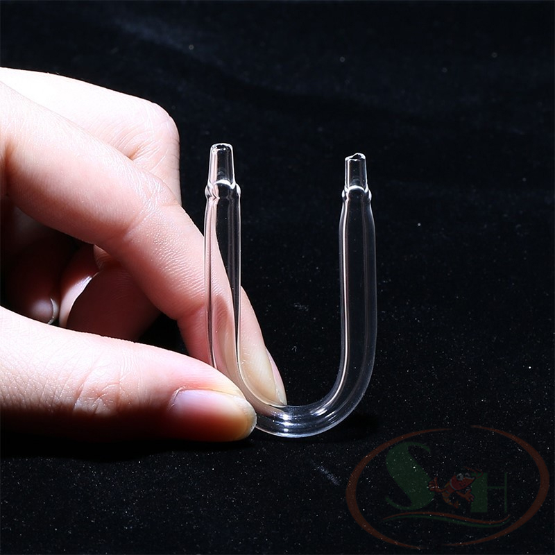Co U thủy tinh, inox chống gập ống dây dẫn khí oxy co2 bể cá tép thủy sinh.