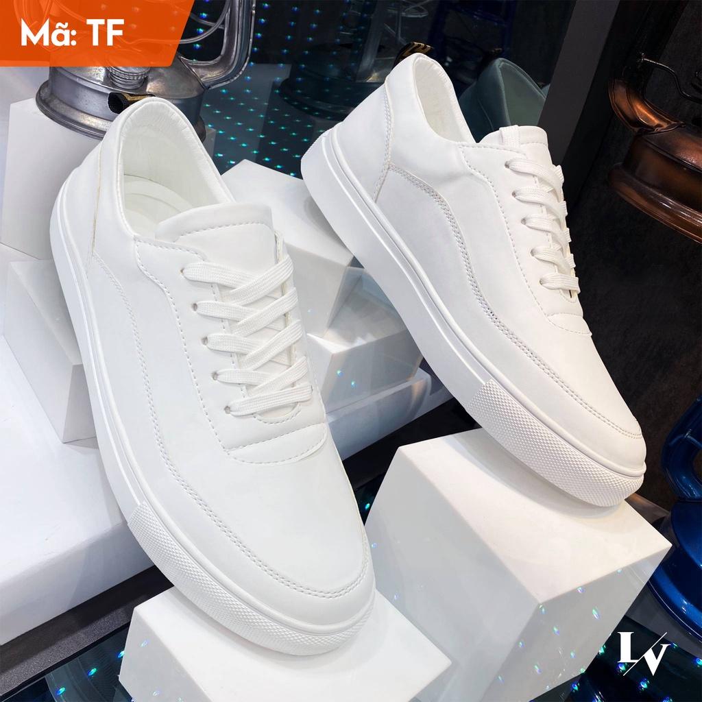 Giày Nam Trắng Thời Trang Cao Cấp - Giày Thể Thao Nam Sneaker Fashion In Black or White