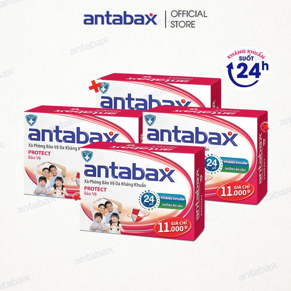 Combo 4 Xà Phòng Bảo Vệ Da Kháng Khuẩn Antabax Protect Bảo Vệ 85g