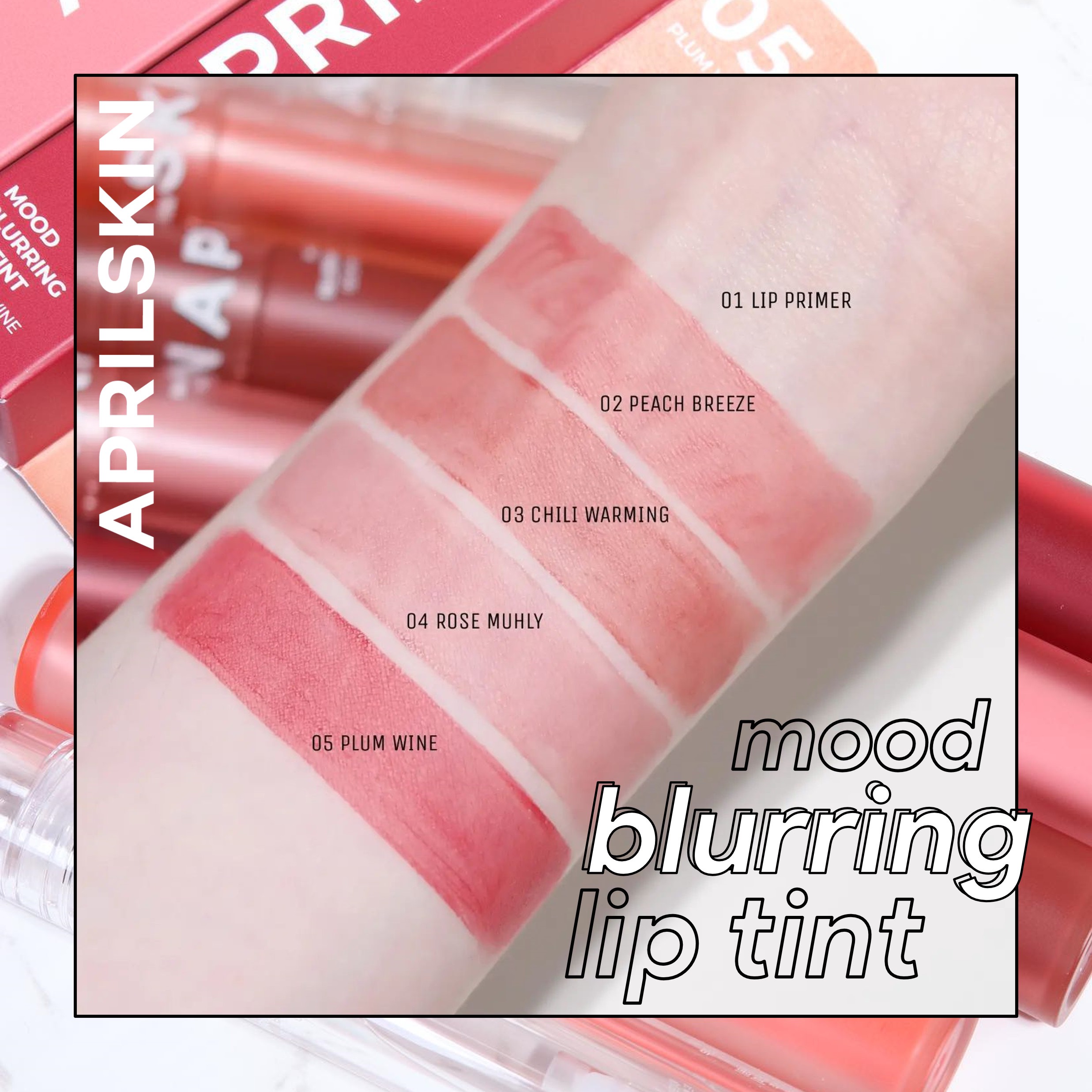 Son kem lì Aprilskin Mood Blurring Lip Tint 4g