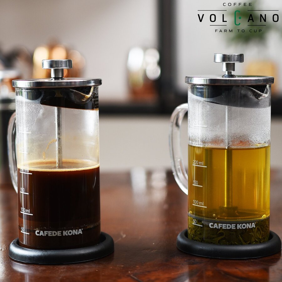 Bình pha French Press thuỷ tinh Cafede Kona