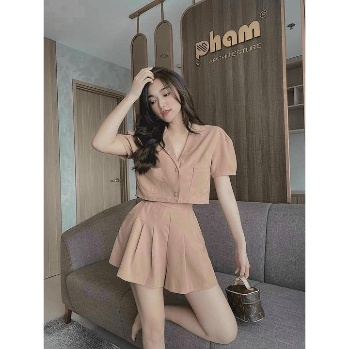 SÉT VEST CHÂN VÁY NGẮN TRẺ TRUNG NĂNG ĐỘNG SIÊU HOT