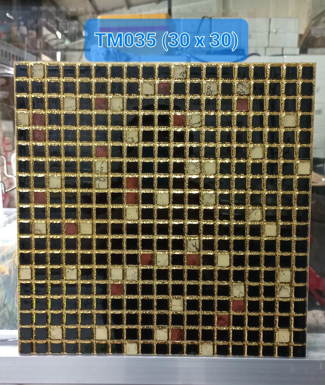 Gạch trang trí 30x30 nhập khẩu nhũ kim cao cấp