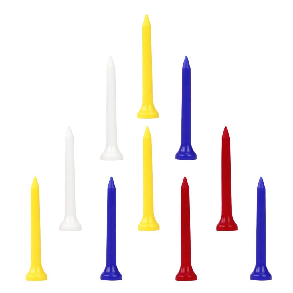 Golf Tees 2 / 3in Shatterproof, Low-friction Golf Nails in A Pack of 10