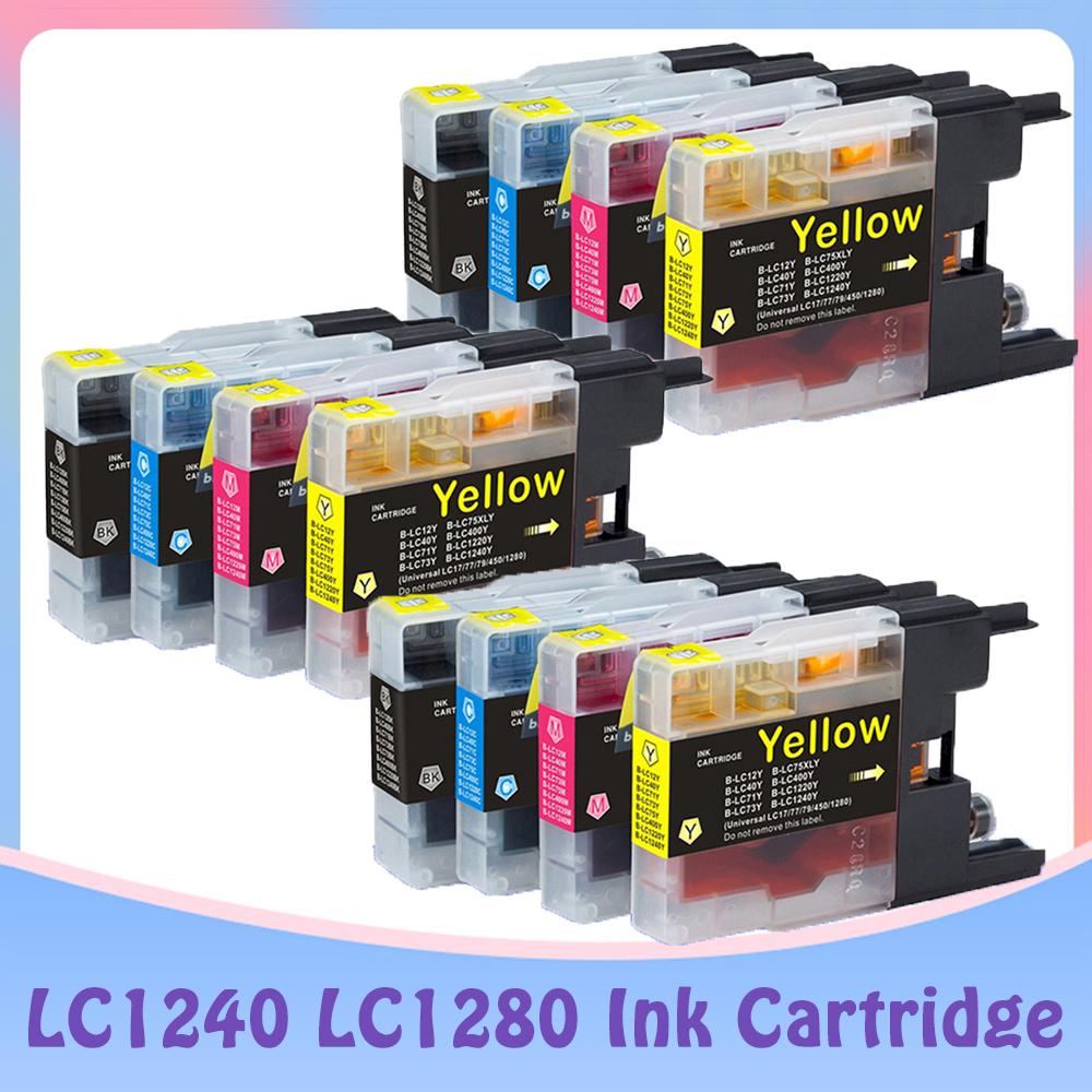 Hộp mực tương thích cho LC12 LC40 LC71 LC73 LC75 LC400 LC1220 LC1240 cho máy in Brother MFC-J6910CDW J6710CDW J840N