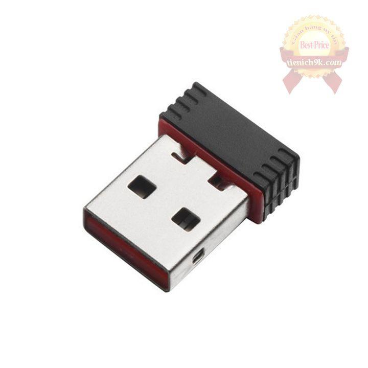 USB thu sóng wifi 802.11 NANO Không Anten cho pc laptop điện thoại tốc độ 150Mbps