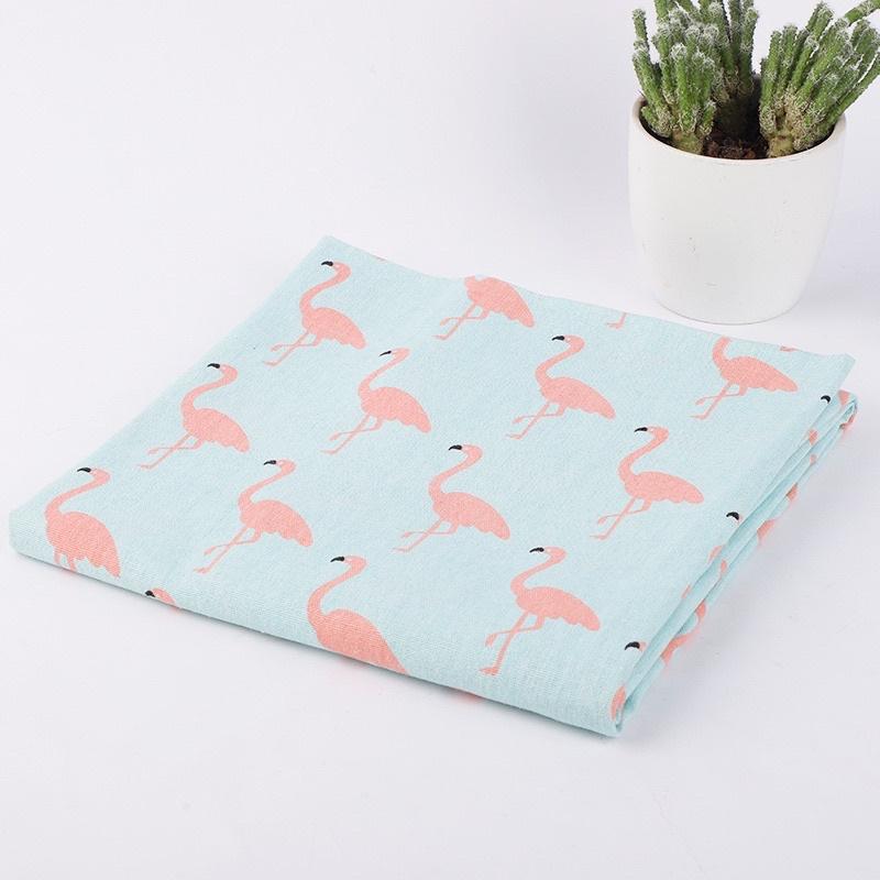 Vải Bố Vải Canvas Trang Trí Làm Rèm Cửa Phông Nền Chụp Ảnh, Khăn Bàn Tấm Phủ Hoạ Tiết Cú Mèo Hạc